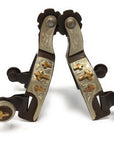 AJ Tack Baby Antique Brown Three Cross Spurs