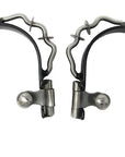 AJ Tack Ladies Black Bumper Spurs with Rowels