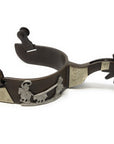 AJ Tack Men's Antique Brown Team Roping Spur Set