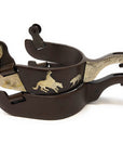 AJ Tack Men's Antique Brown Cutting Horse Spurs