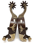 AJ Tack Men's Antique Brown Cutting Horse Spurs