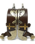 AJ Tack Men's Antique Brown Praying Cowboy Bumper Spurs