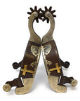 AJ Tack Praying Cowboy Antique Brown Spurs