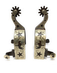 AJ Tack Men's Antique Brown Pleasure Horse and Stars Spurs