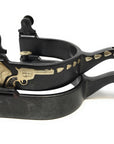 AJ Tack Men's Antique Brown Revolver Spurs