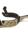 AJ Tack Youth Antique Brown Three Cross Spurs