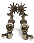 AJ Tack Men's Antique Brown Crossed Pistols Spurs