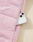 Solid Flutter Sleeve Snap Button Puffer Vest