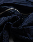 Textured Knit Pocketed Drawstring Hooded Jacket