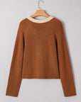Gabriella Knit Neckline Short Cardigan