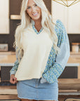 Syllena Collared Boxy Fit Sweatshirt
