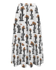 Baha Ranch Western Cactus Tiered Prairie Maxi Skirt