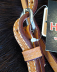 Hilason Western Leather Horse Browband Headstall Russet
