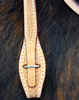 Hilason Western Leather Horse Browband Headstall Russet