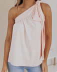 Chana Tie On Shoulder Sleeveless Top