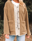 Lilisha Corduroy Edge Patchwork Jacket