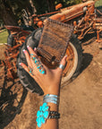 The Hazy Ryder Card Holder (Brown Leather) a Haute Southern Hyde by Beth Marie Exclusive