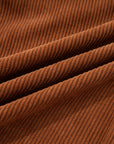 Solid Corduroy Drawstring Elastic Waist Pants