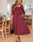 Jazmin Waist Flared Midi Dress