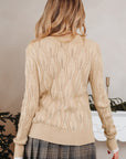 Abigail Lace Patchwork Sleeve Sweater