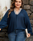 Katelyn Long Flounce Sleeve PLUS Blouse