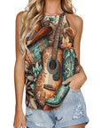 Baha Ranch Country Music Collage Western Tank Top