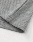 Elizabeth Crewneck Ribbed top Long Sleeve Top
