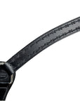 HILASON Western Horse Headstall Breast Collar Set Tack Genuine American Leather Barb Wire Black