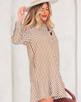 Yamileth Shirt Mini Dress Long Sleeve Top