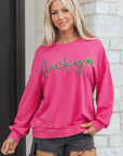 Armani Clover Embroidered Loose Pullover