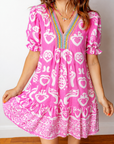 Alaia Short Sleeve Flared Dress