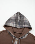 Marceline Down Drawstring Hooded Shacket