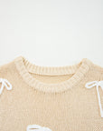 Giselle applique Cap Sleeve Sweater