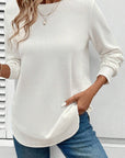 Allison Waffle Long Sleeve Top