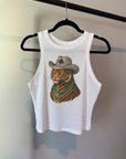Tiger Cowboy Cropped Tank