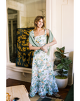 MASON'S DAUGHTER Maxi Dress, Spring Chinoiserie