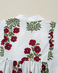 Halo Sleeve Loose Floral Dress
