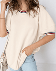 Haisley Sleeve Loose Tunic Top