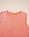 Mineral Wash Pocketed Tank Mini Dress