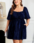 Kataleya Short Puff Sleeve PLUS Dress