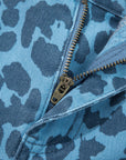 Leopard High Waist Straight Jeans