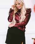 Amara Mock Bubble Sleeve Top