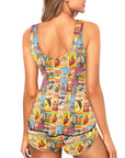 Baha Ranch Vintage Rodeo Poster Tankini Boy Shorts