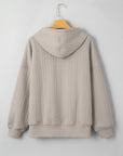 Promise Textured Baggy Solid Hoodie