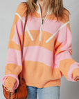 Claire Half Zip Oversize Sweater
