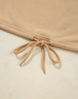 Macy Drawstring Hemline Oversize Long Sleeve Top