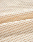 Solid Corduroy Button-Up Pocketed Shacket