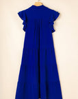 Zelda Collared Tiered Midi Dress