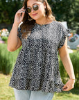 Danielle Back Tiered Flowy PLUS Blouse