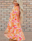 Jane Sleeve Ruffle Mini Dress